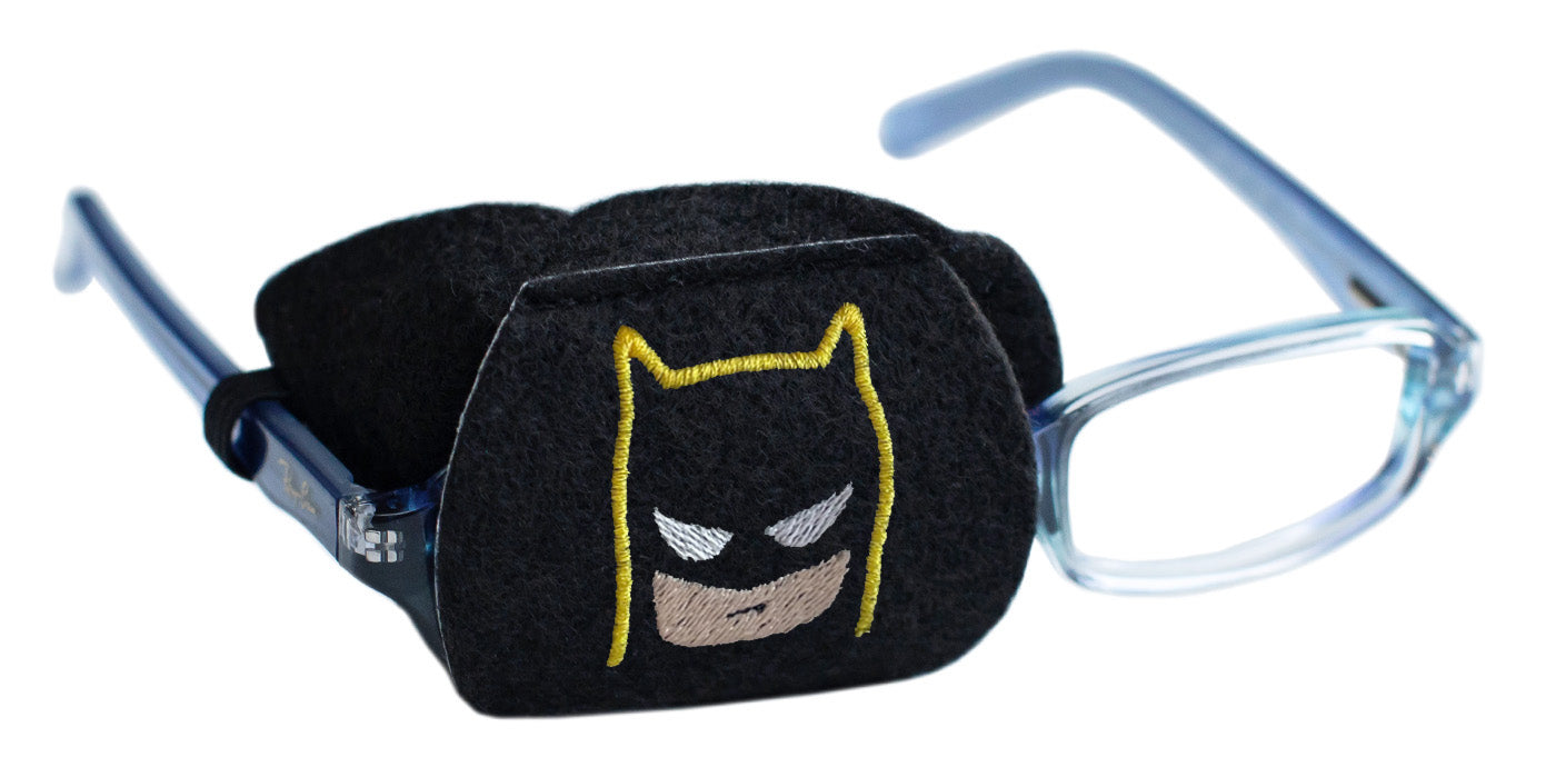 Child Eyeglass Patch - Bat Man