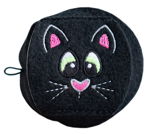 Child Eyeglass Patch - Black Cat