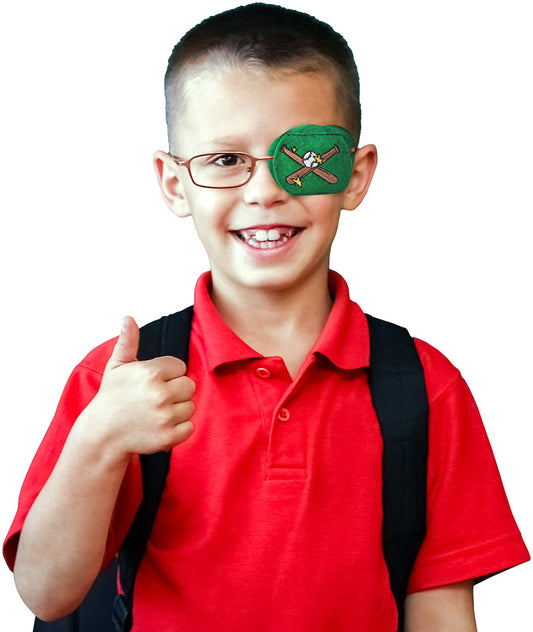 Child Eyeglass Patch - Baseball