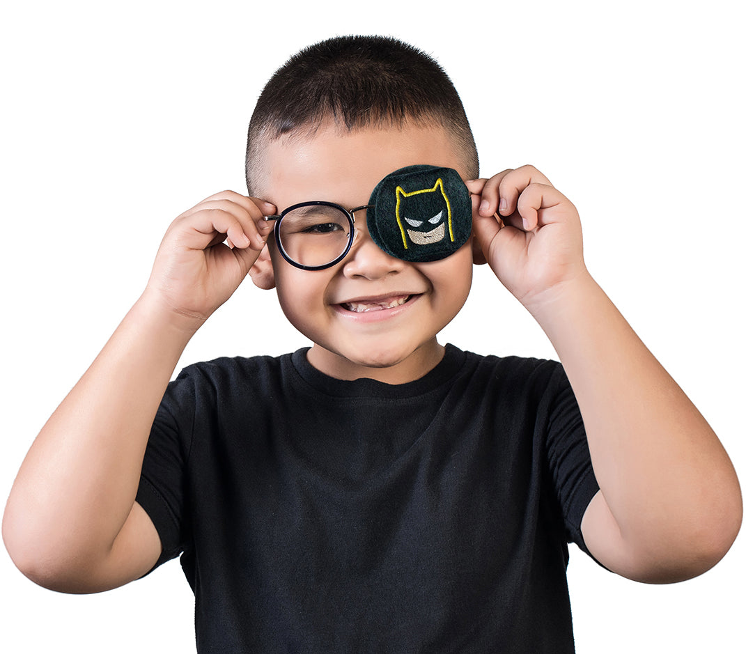 Child Eyeglass Patch - Bat Man