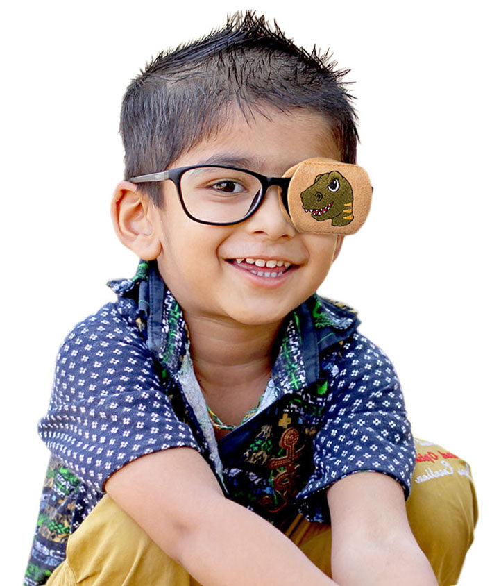 Child Eyeglass Patch - T-Rex Dinosaur