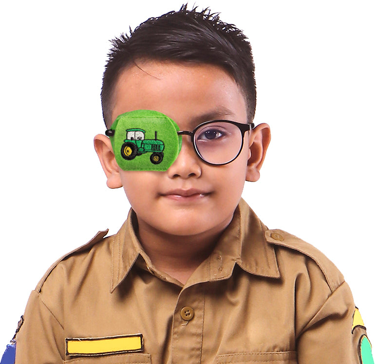 Child Eyeglass Patch - Tractor