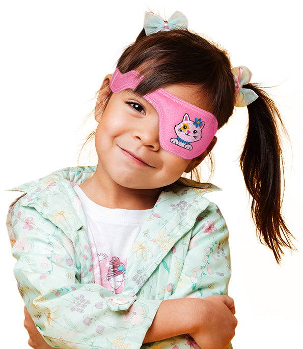 Child Poggle Eye Patch - Flower Kitty