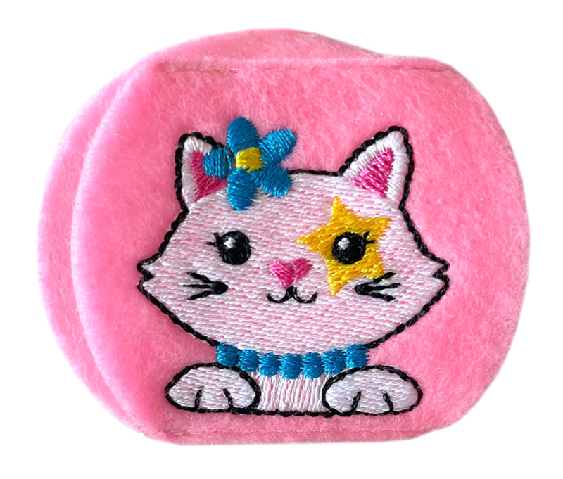 Child Eyeglass Patch - Flower Kitty