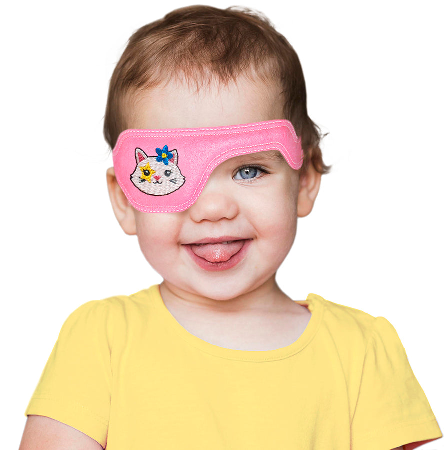 Baby Poggle Eye Patch - Flower Kitty