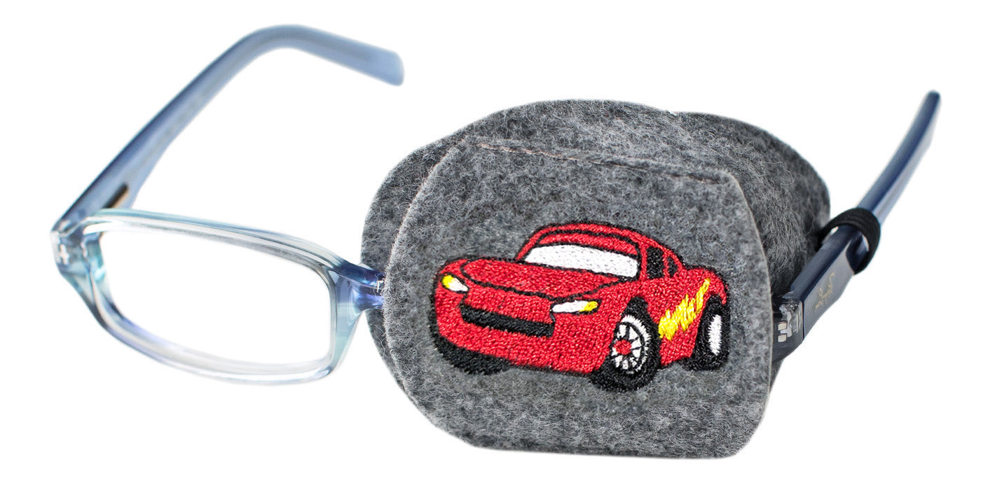Child Eyeglass Patch - Race Car