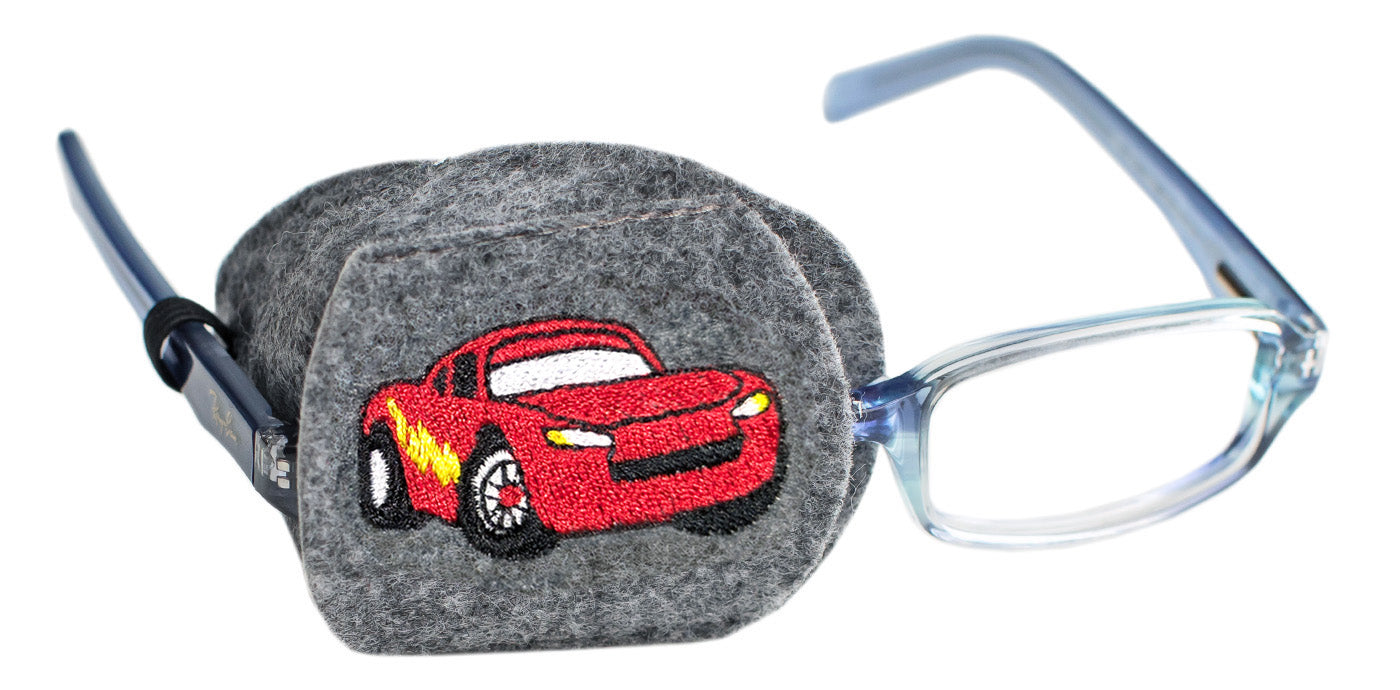 Child Eyeglass Patch - Race Car