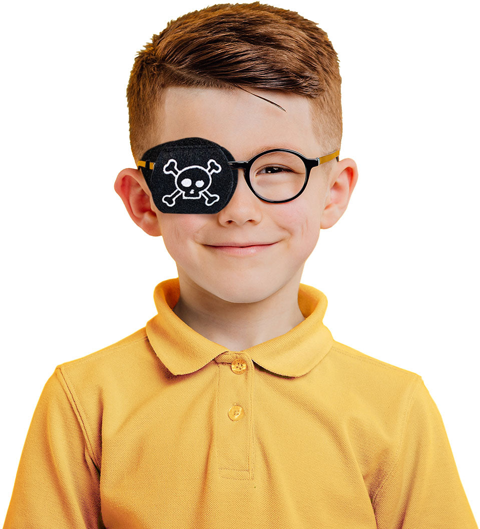 Child Eyeglass Patch - Skull