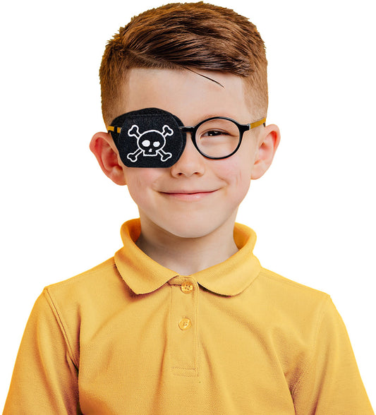 Child Eyeglass Patch - Skull