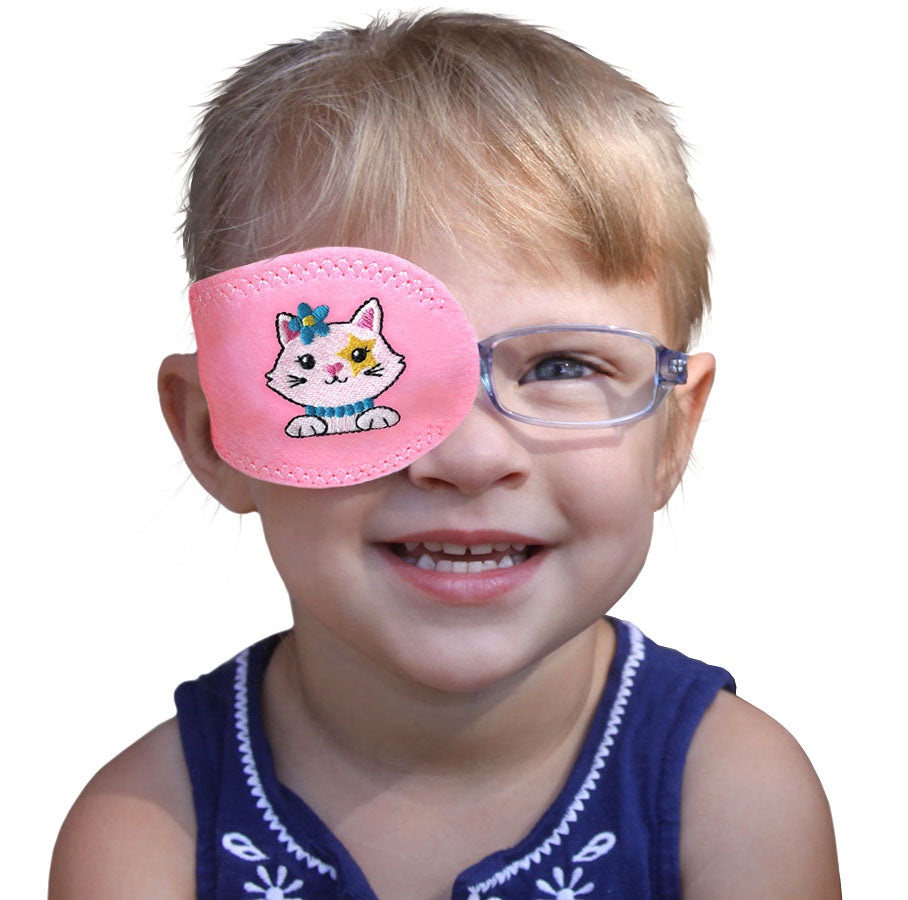 Child Pocket Patch - Flower Kitty