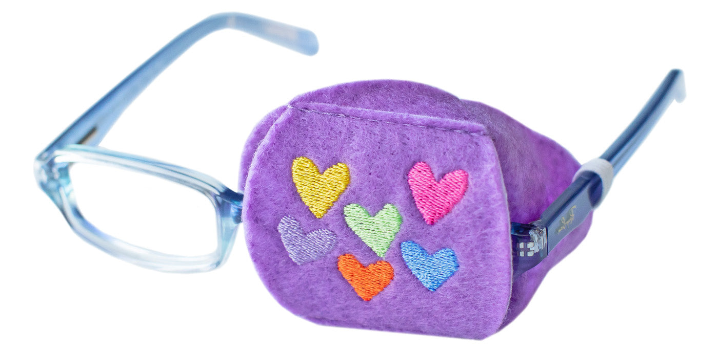 Child Eyeglass Patch - Hearts
