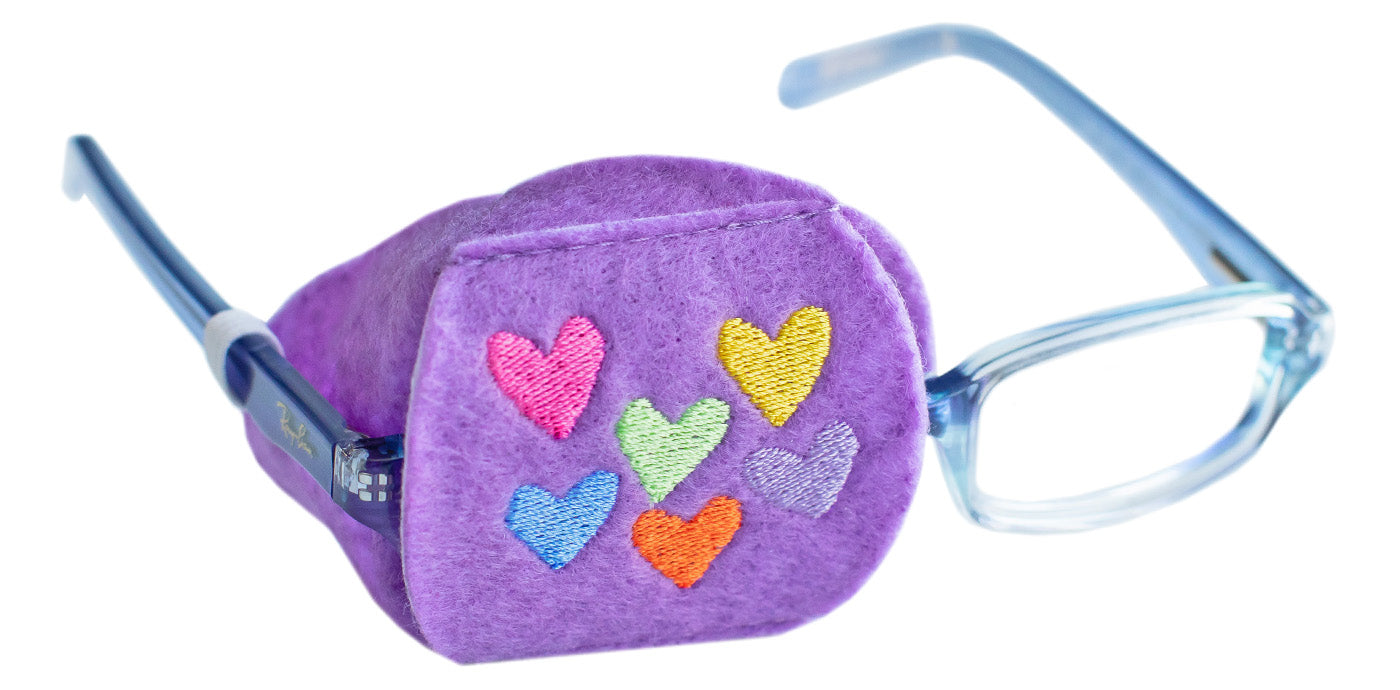 Child Eyeglass Patch - Hearts