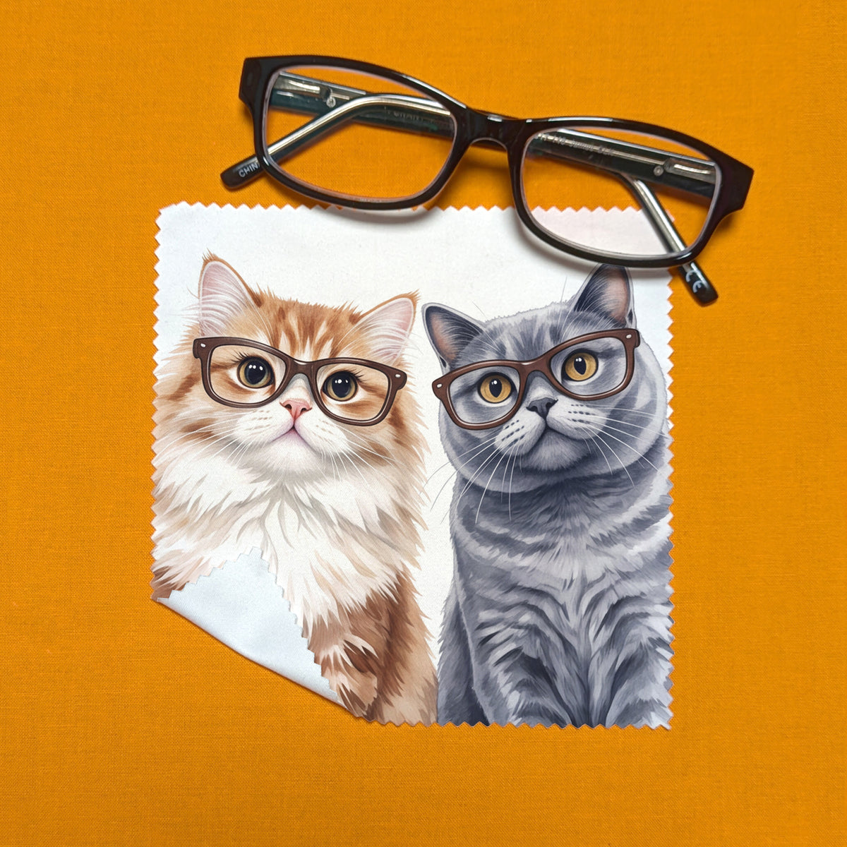 Lens Cloth - Cats Wearing Eyeglasses